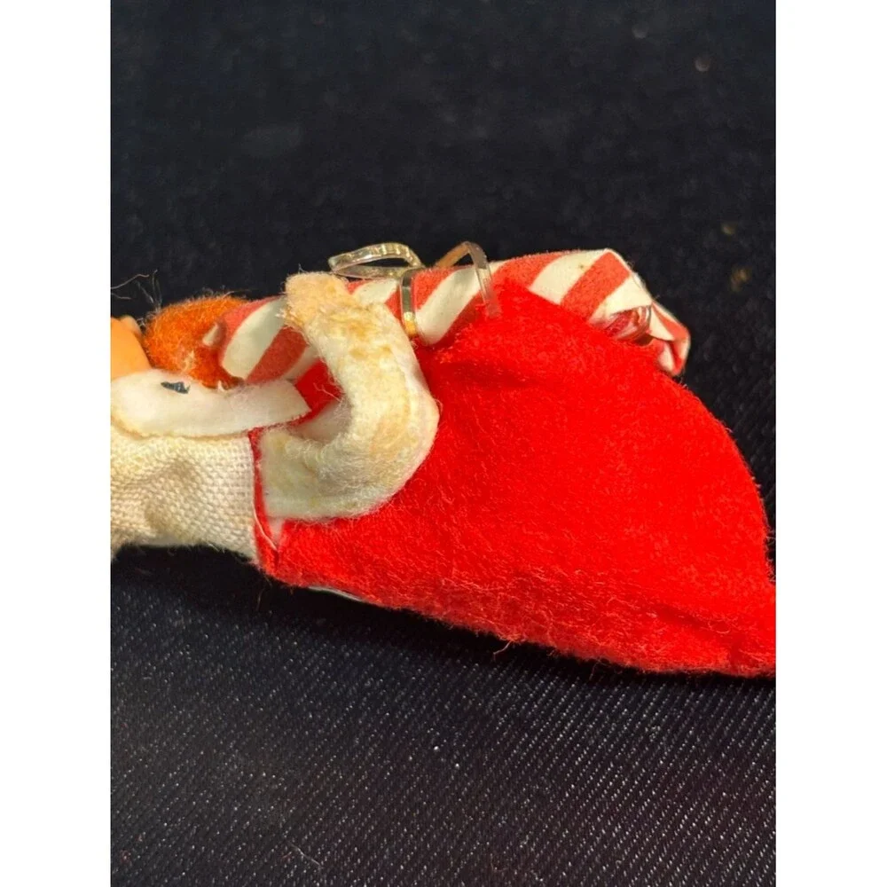 Vintage Kitschy Christmas Ornament Elf Pixie Made In Japan Sticker 6”